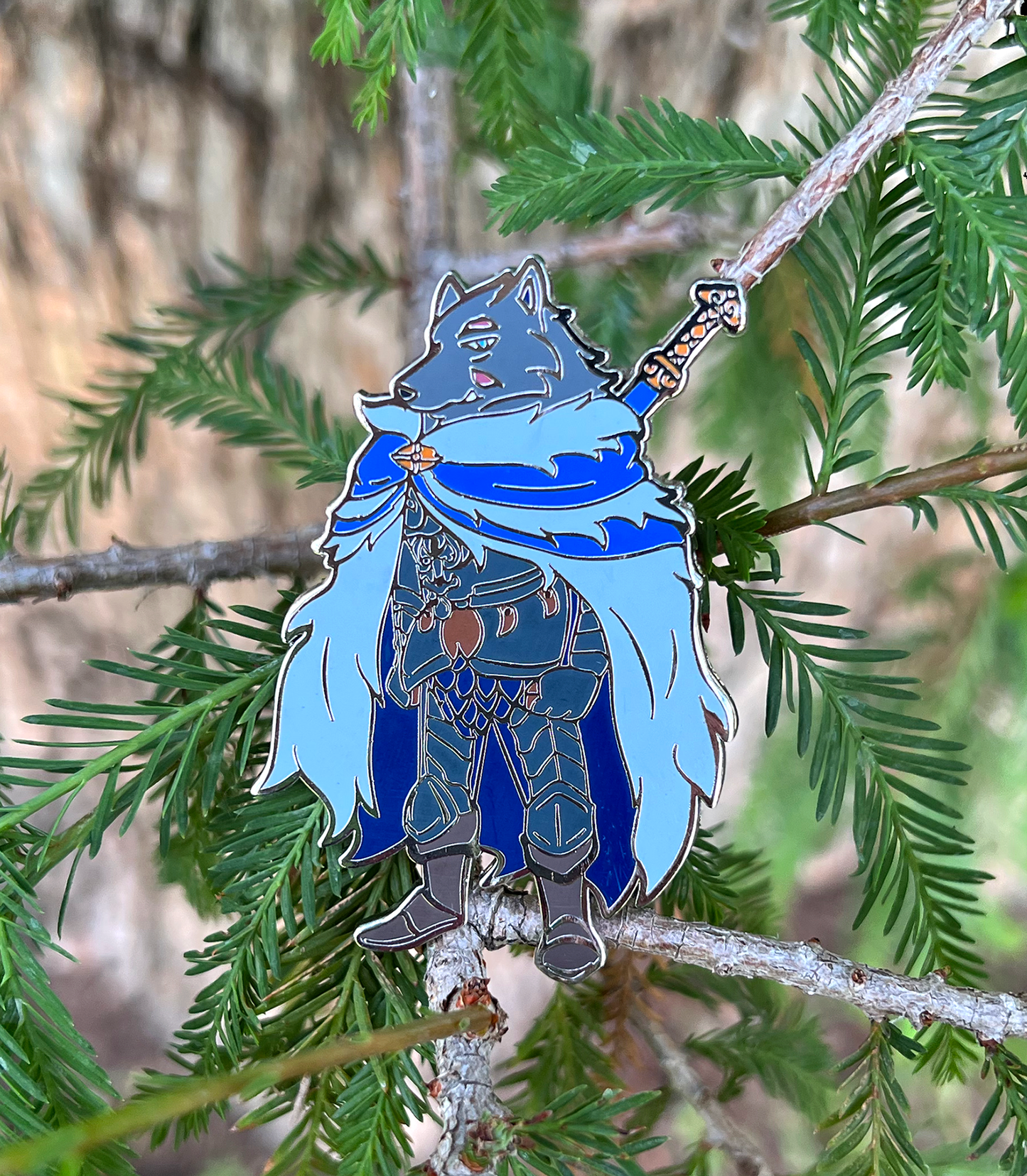 Land Between Characters Enamel Pins